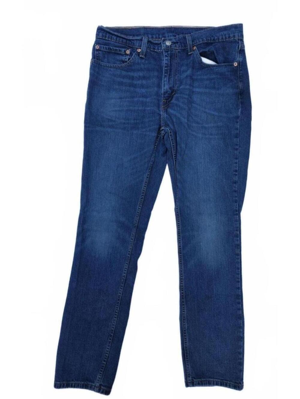 Levi's 511 Slim Fit Jeans -Medium/Dark Wash Size 34 x 30 (Tag 34x32) Good Con